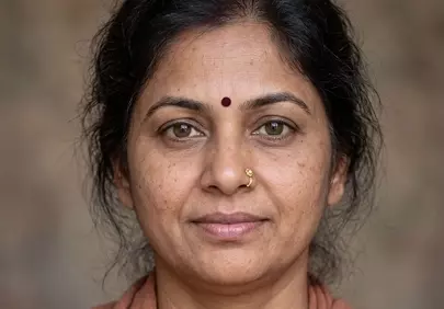 Captivating Indian Woman: A Portrait of Serene Beauty