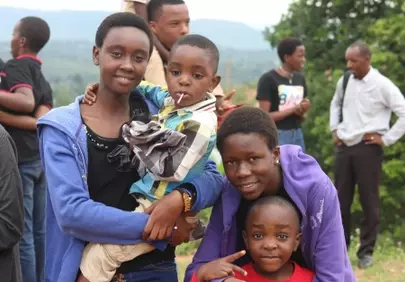 Joyful African Family Portrait: Genuine Smiles and Connection