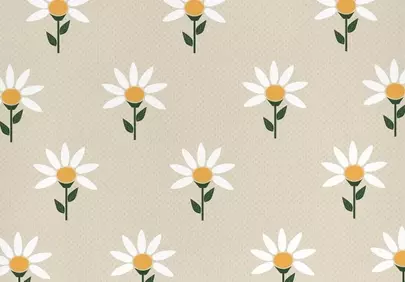 Charming Daisy Delight: Seamless Floral Pattern