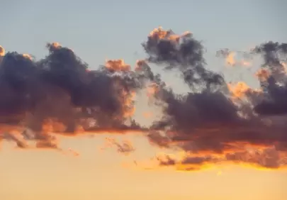 Breathtaking Sunset Sky with Fiery Clouds