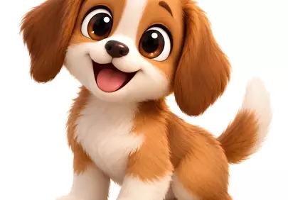 Adorable Animated Puppy: Irresistible Friend for All Ages