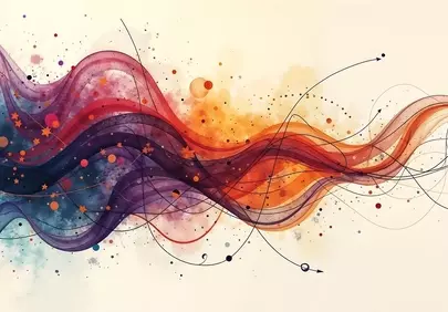 Vibrant Abstract Waves: Dynamic Art for Your Screen