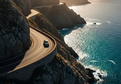 Breathtaking Coastal Drive: Sunset Road Trip Serenity