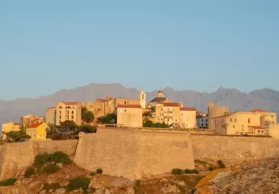 Breathtaking Calvi Citadel: Corsican Sunset Panorama