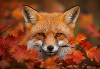Enchanting Autumn Fox: A Master of Forest Camouflage