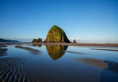 Stunning Cannon Beach Reflection: Oregon Coast Gem