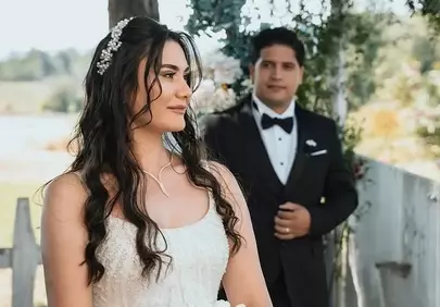 Enchanting Outdoor Nuptials: Bride and Groom's Timeless Love Story