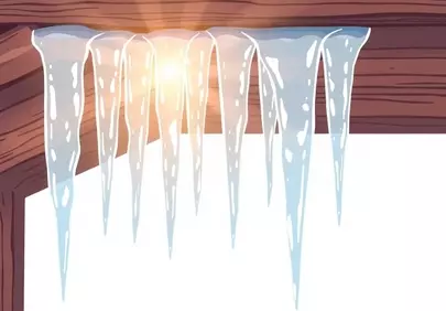Sun-Kissed Icicles: A Glimmer of Winter's Thaw