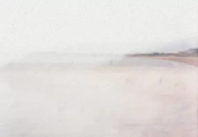 Serene Abstract: Muted Tones of a Dreamy Beachscape