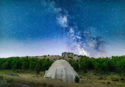 Breathtaking Milky Way Over Ancient Mountain Dome