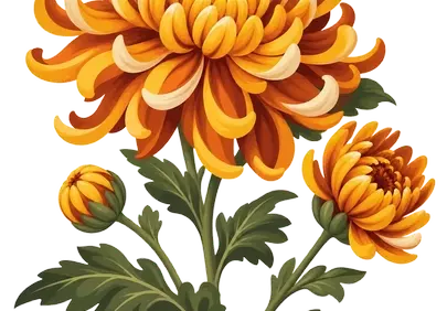 Vibrant Autumn Chrysanthemum: A Stunning Botanical Bloom