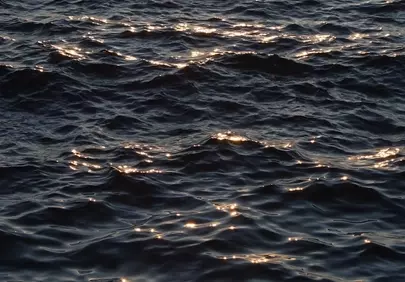Mesmerizing Golden Glare: Sunset Shimmer on Dark Waves