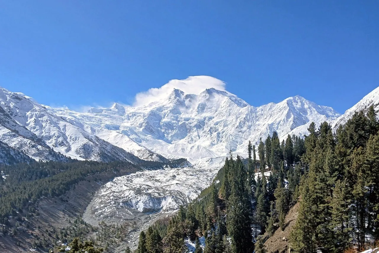 Majestic Nanga Parbat: Himalayan Winter Wonderland