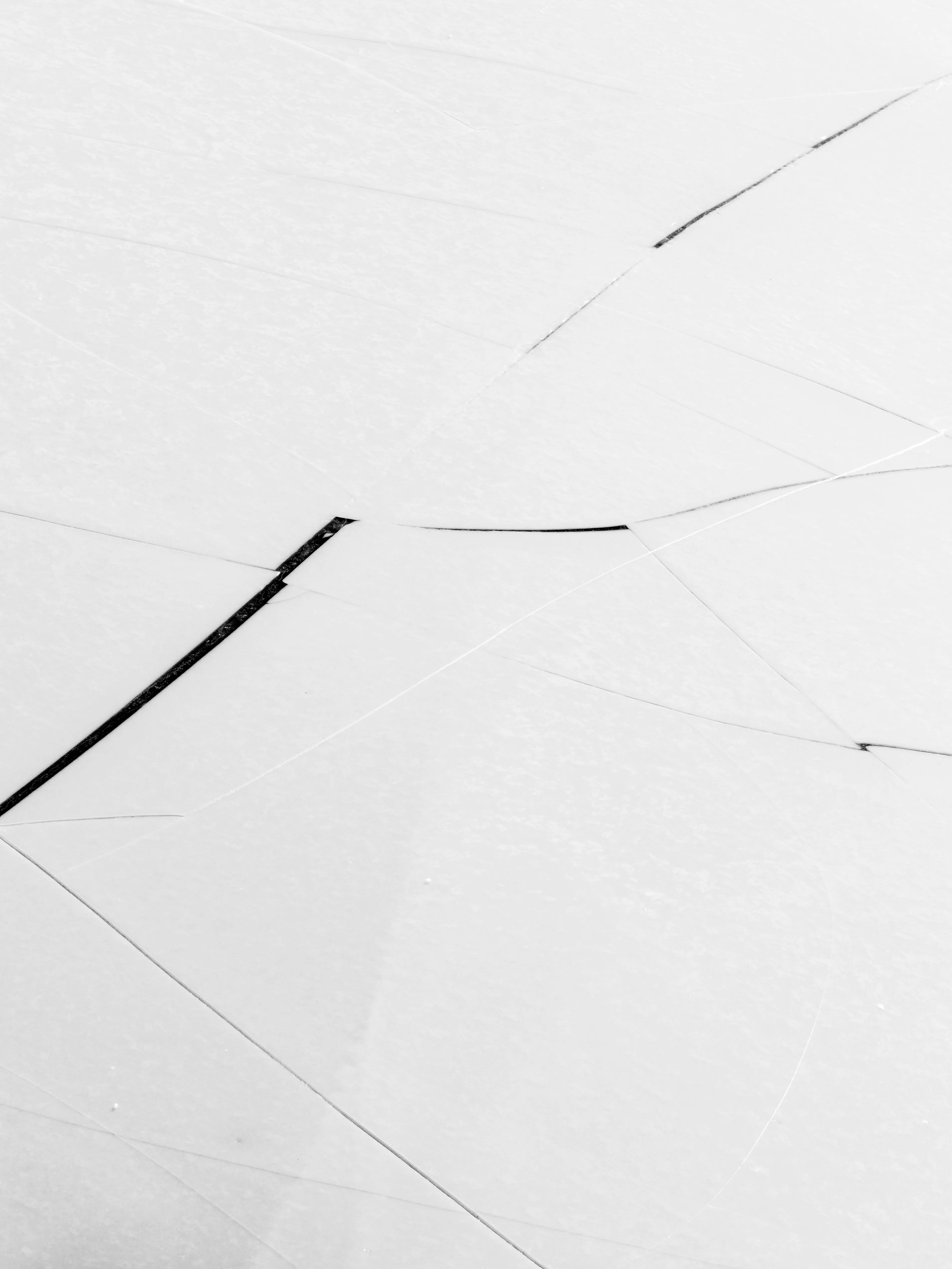 Dramatic Cracked White Surface Texture