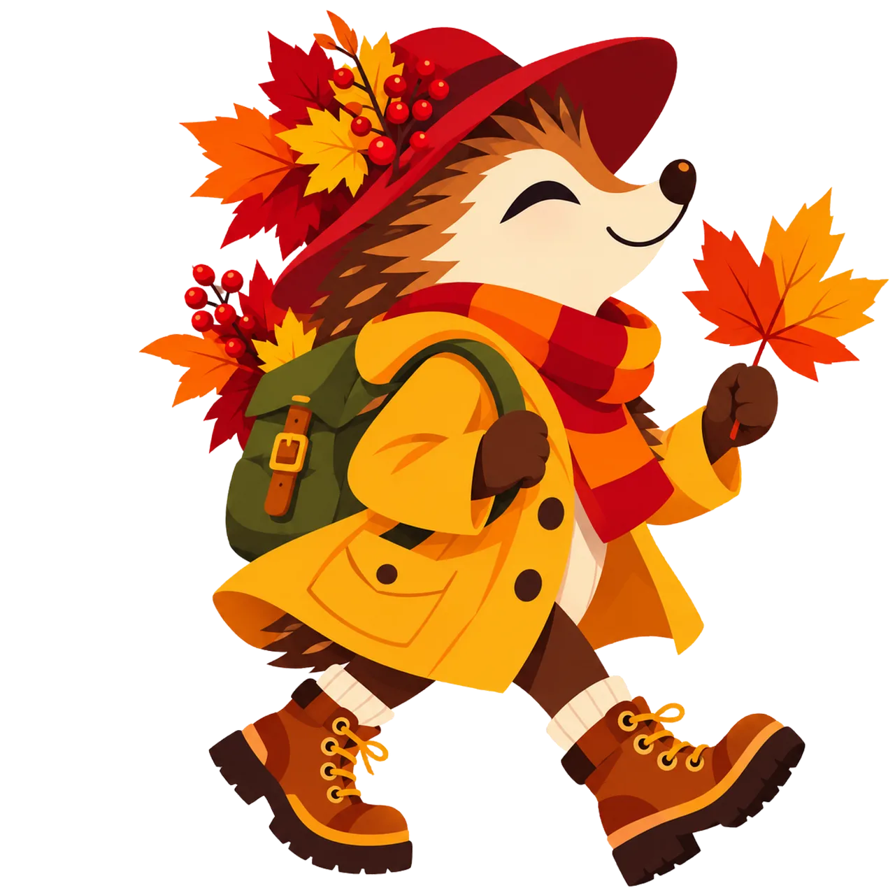 Charming Autumn Hedgehog's Forest Adventure