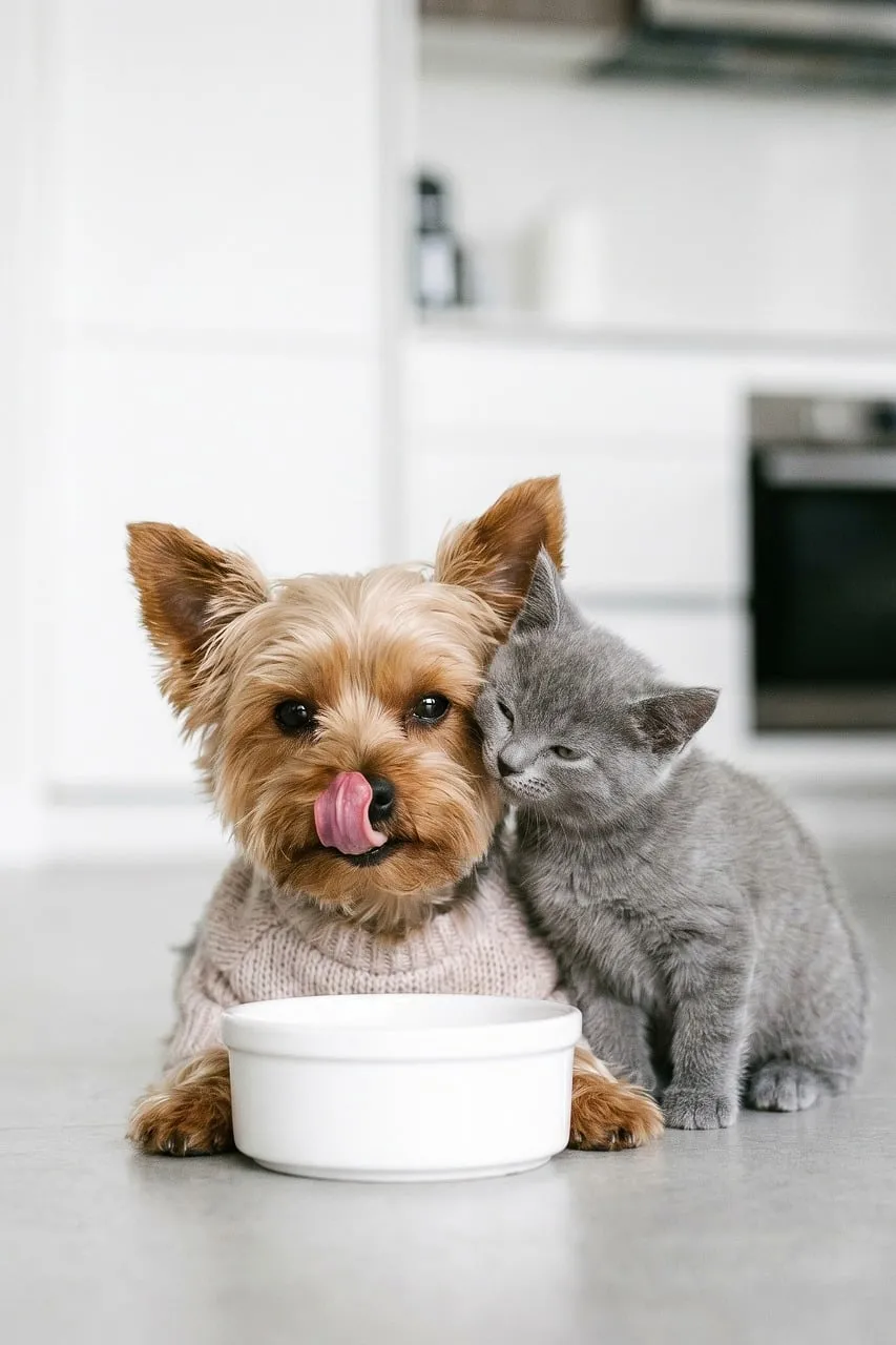 Unbreakable Bond: Adorable Dog & Kitten Share a Sweet Moment
