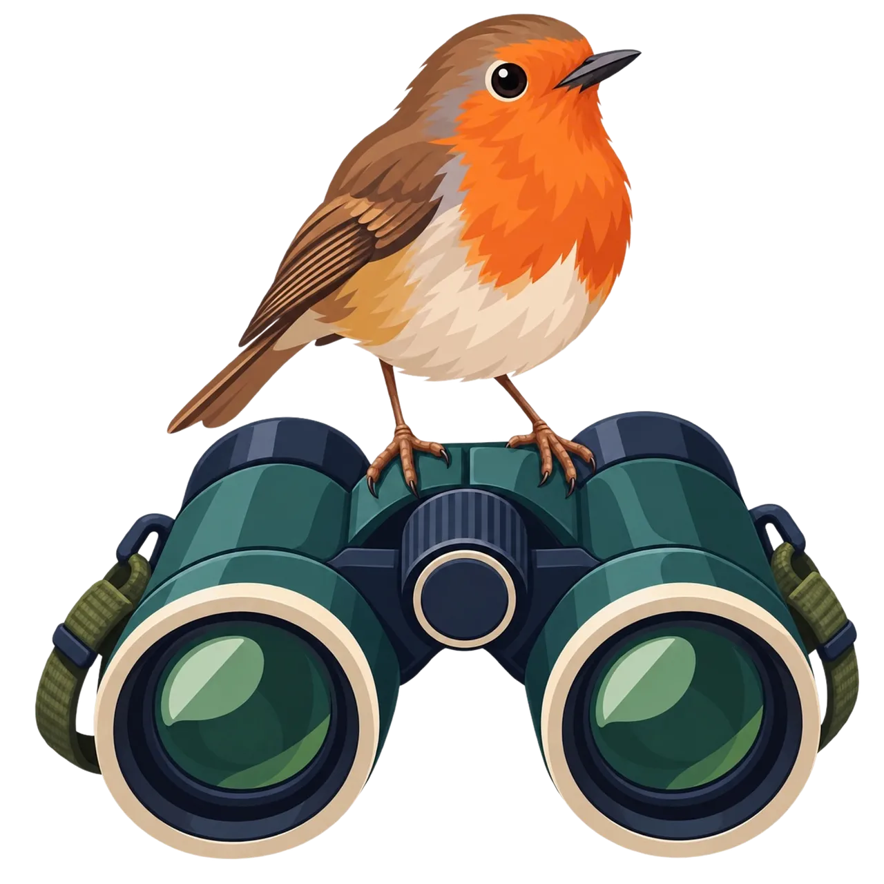 Charming Robin Perched: Birdwatching Adventure Begins