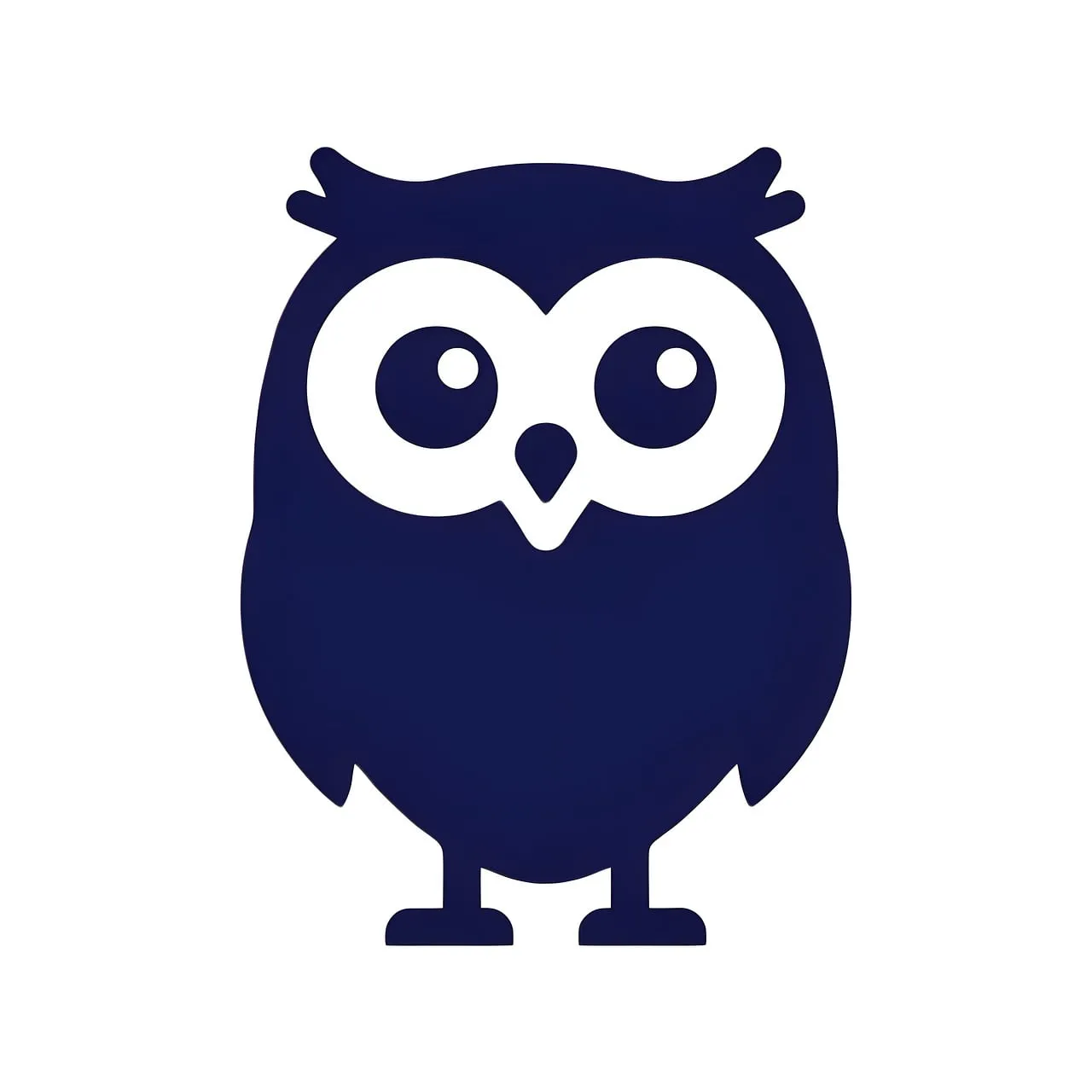 Charming Minimalist Owl Silhouette Icon