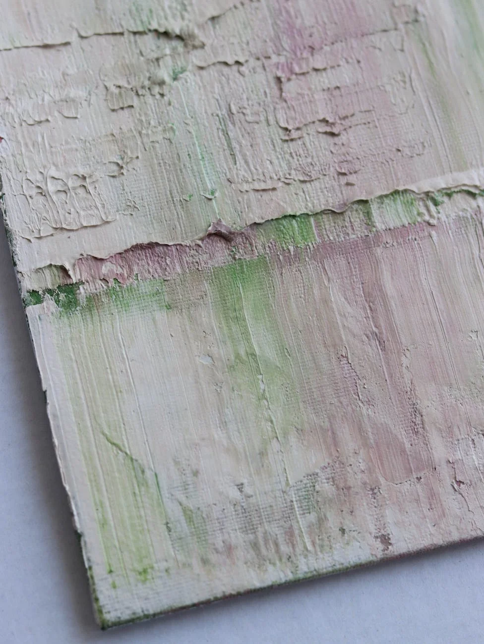 Abstract Textured Painting: Serene Pastel Layers