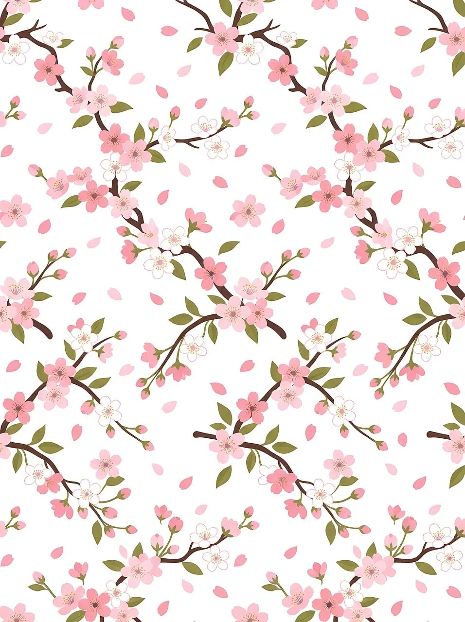 Vibrant Spring Bloom: Seamless Floral Pattern Design