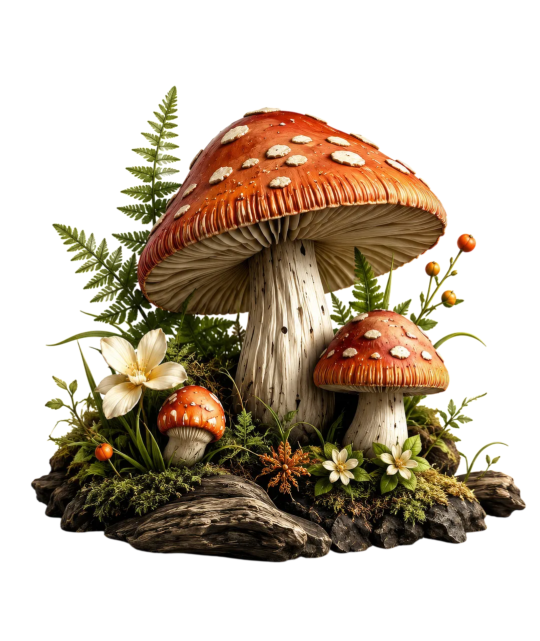 Enchanting Amanita: Mystical Forest Mushroom Art