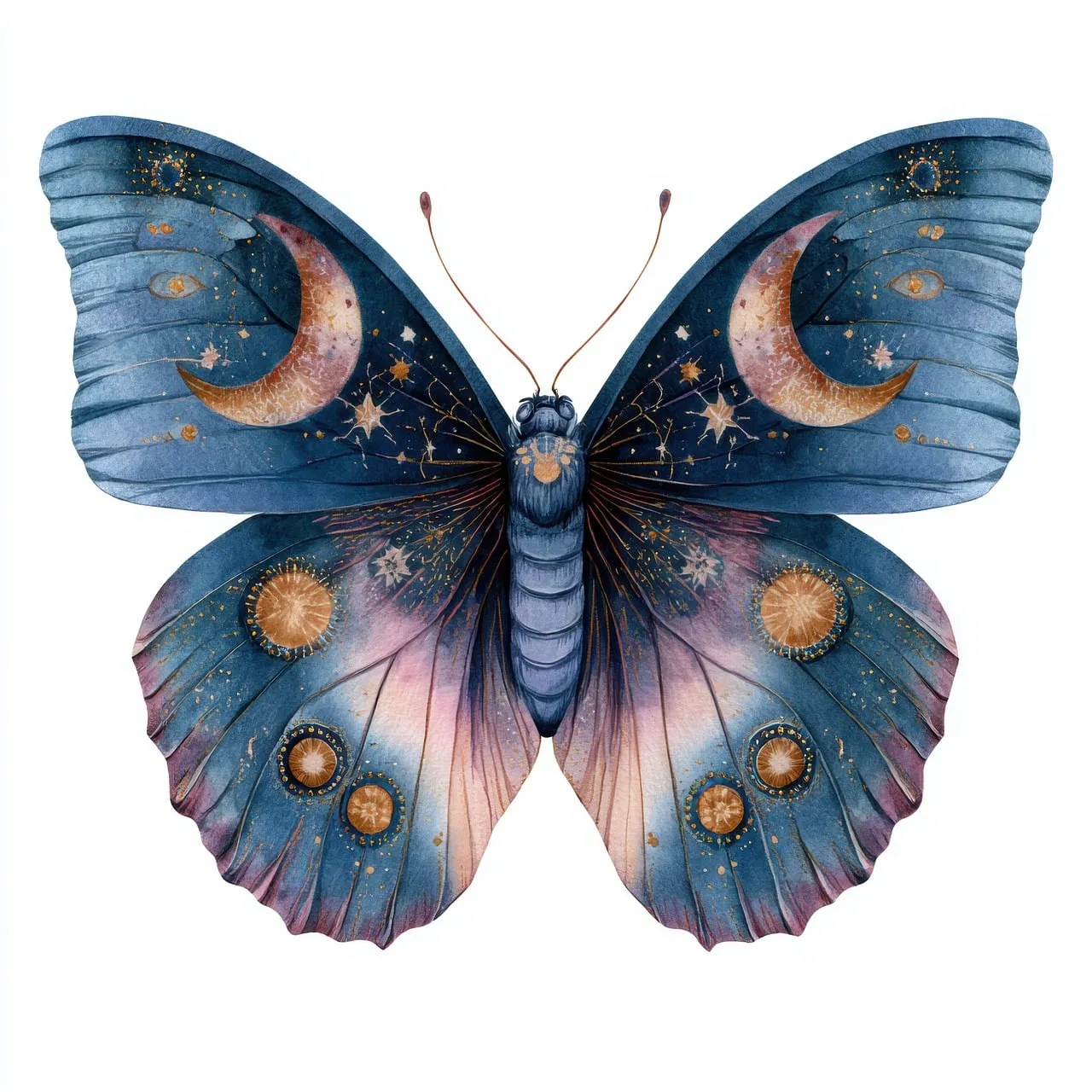 Celestial Dream Butterfly: A Whimsical Watercolor Masterpiece