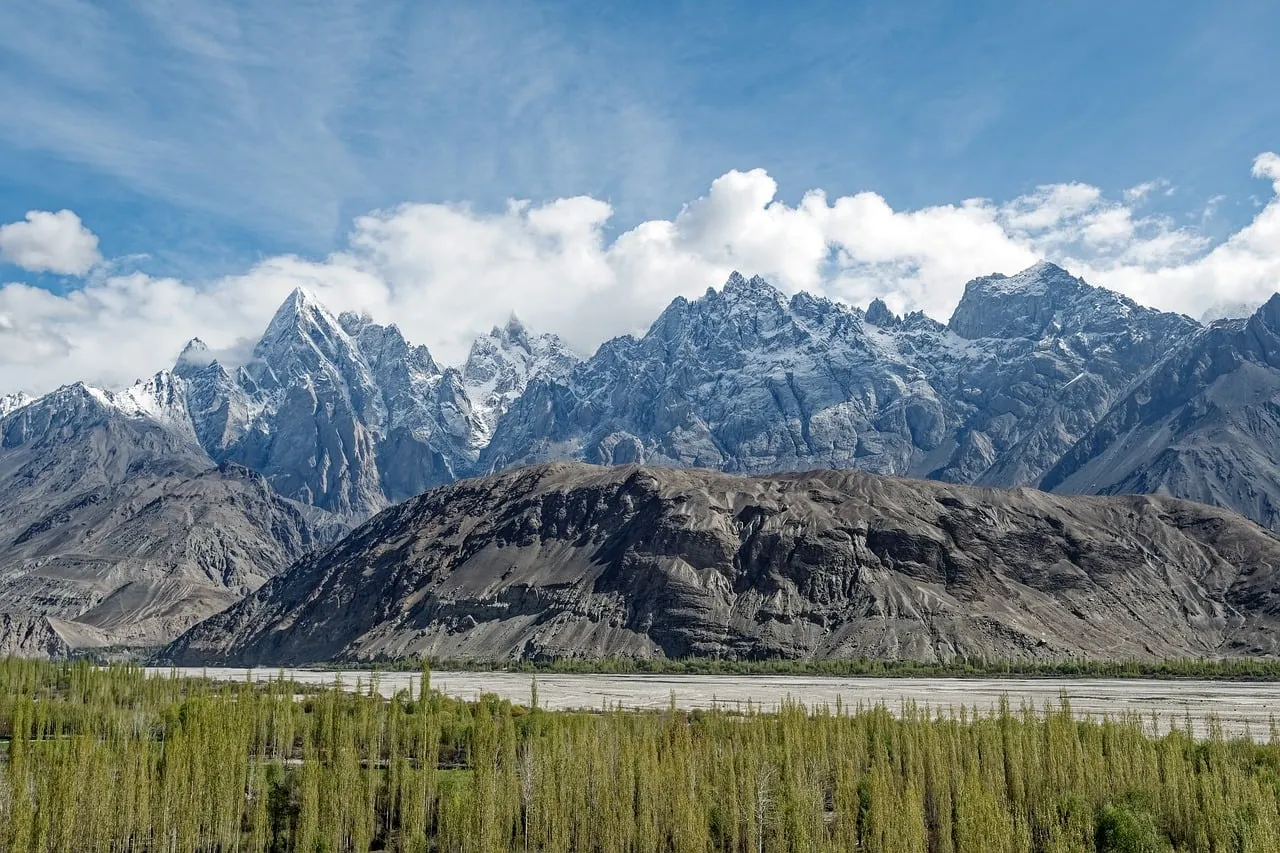 Majestic Karakoram Peaks: A Breathtaking Himalayan Panorama
