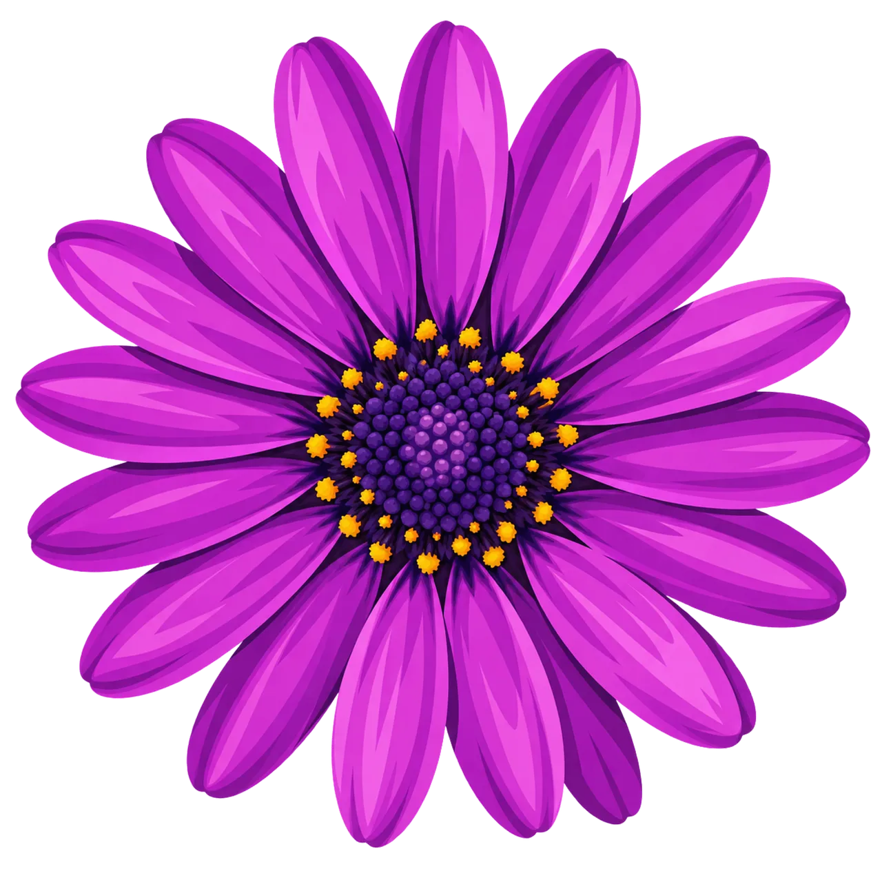 Vibrant Purple Daisy: A Symphony of Spring Colors