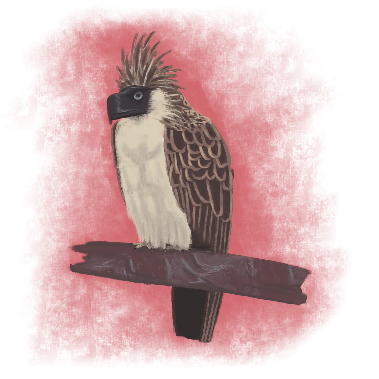 Majestic Philippine Eagle: Striking Wildlife Illustration