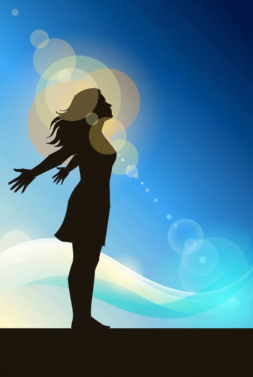 Empowered Silhouette: Freedom Under an Open Sky