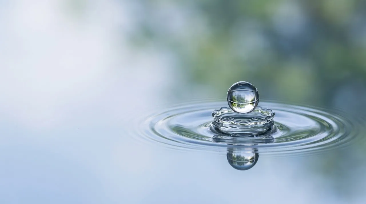 Mesmerizing Water Droplet Creates Perfect Reflection & Ripples