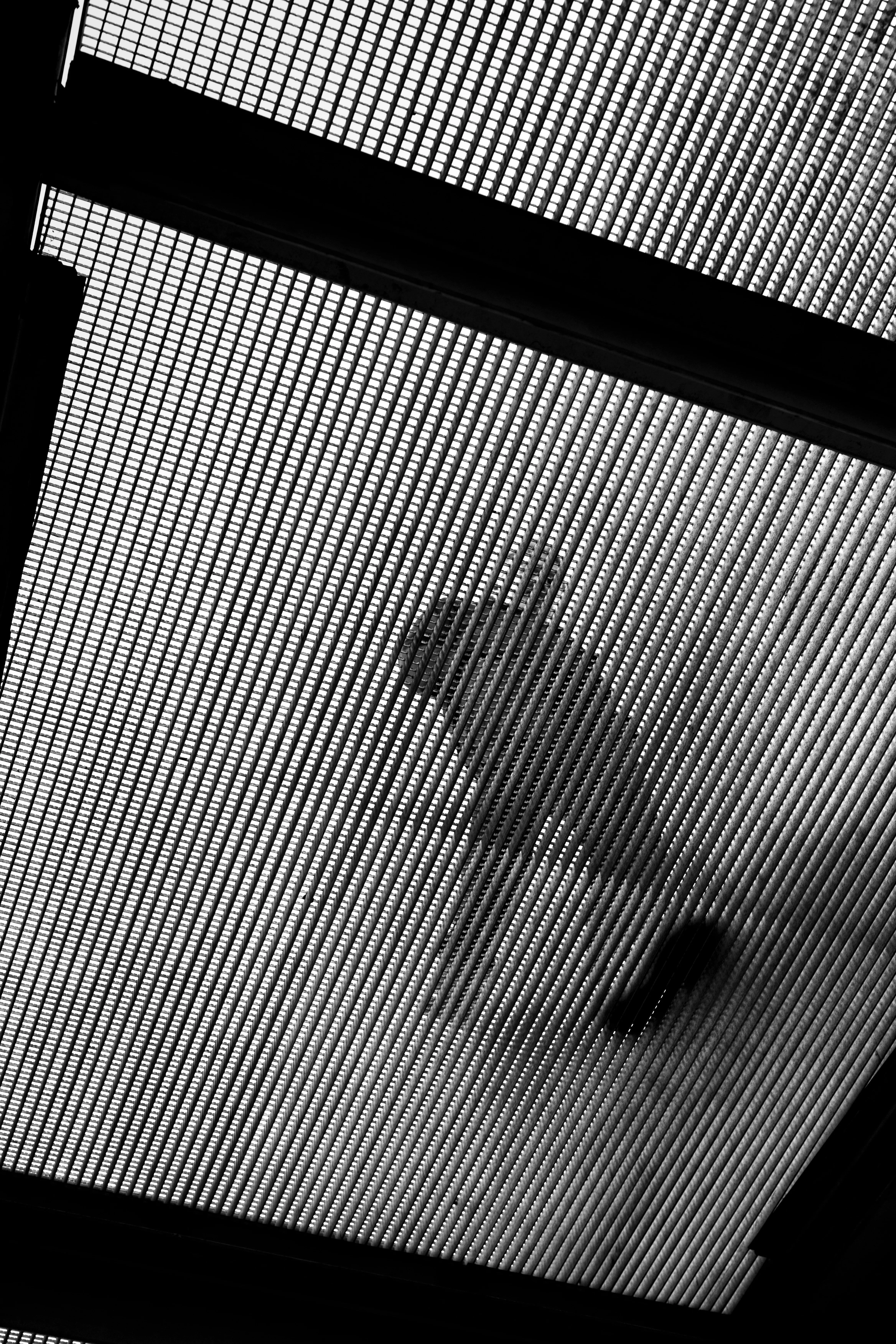 Mesmerizing Abstract: Light and Shadow Play on a Grid