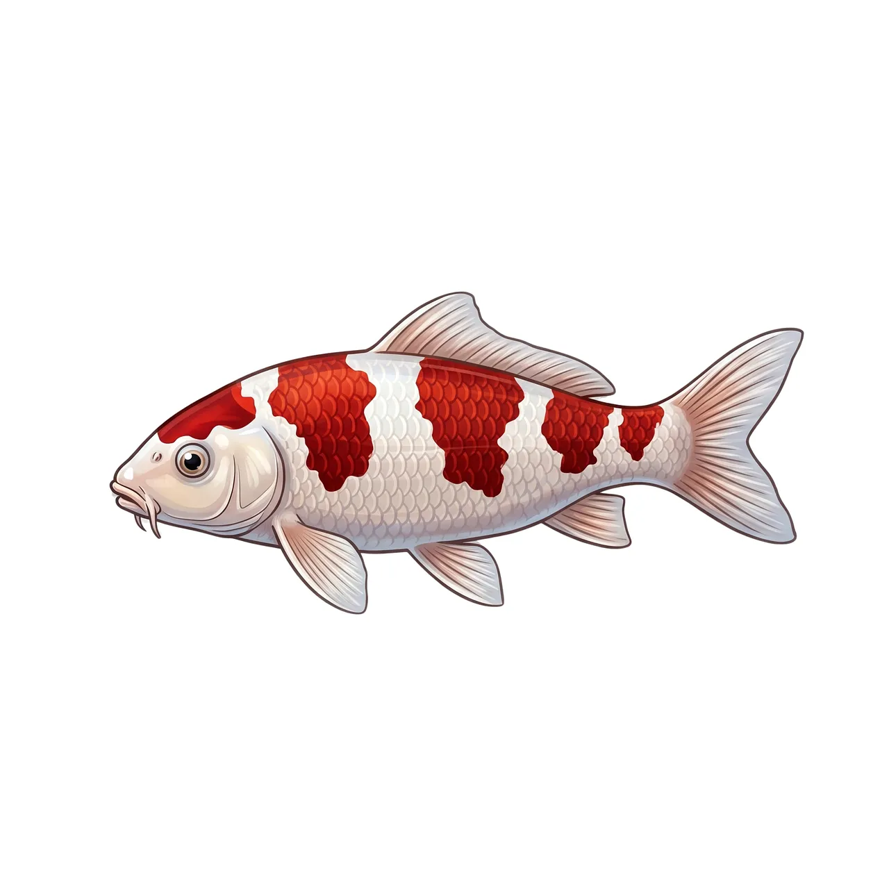 Vibrant Japanese Koi: Serene Beauty in Traditional Art