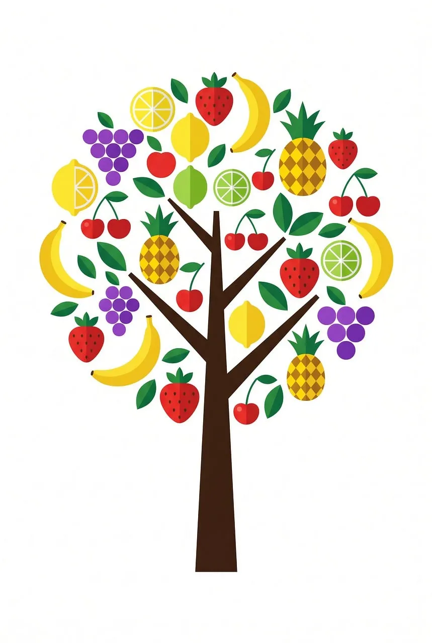 Vibrant Fruit Tree: A Symphony of Freshness
