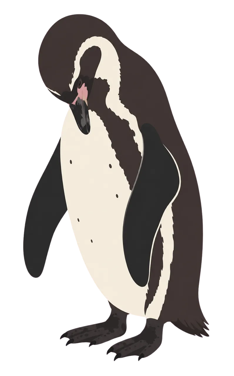 Charming Stylized Penguin: A Digital Wildlife Masterpiece