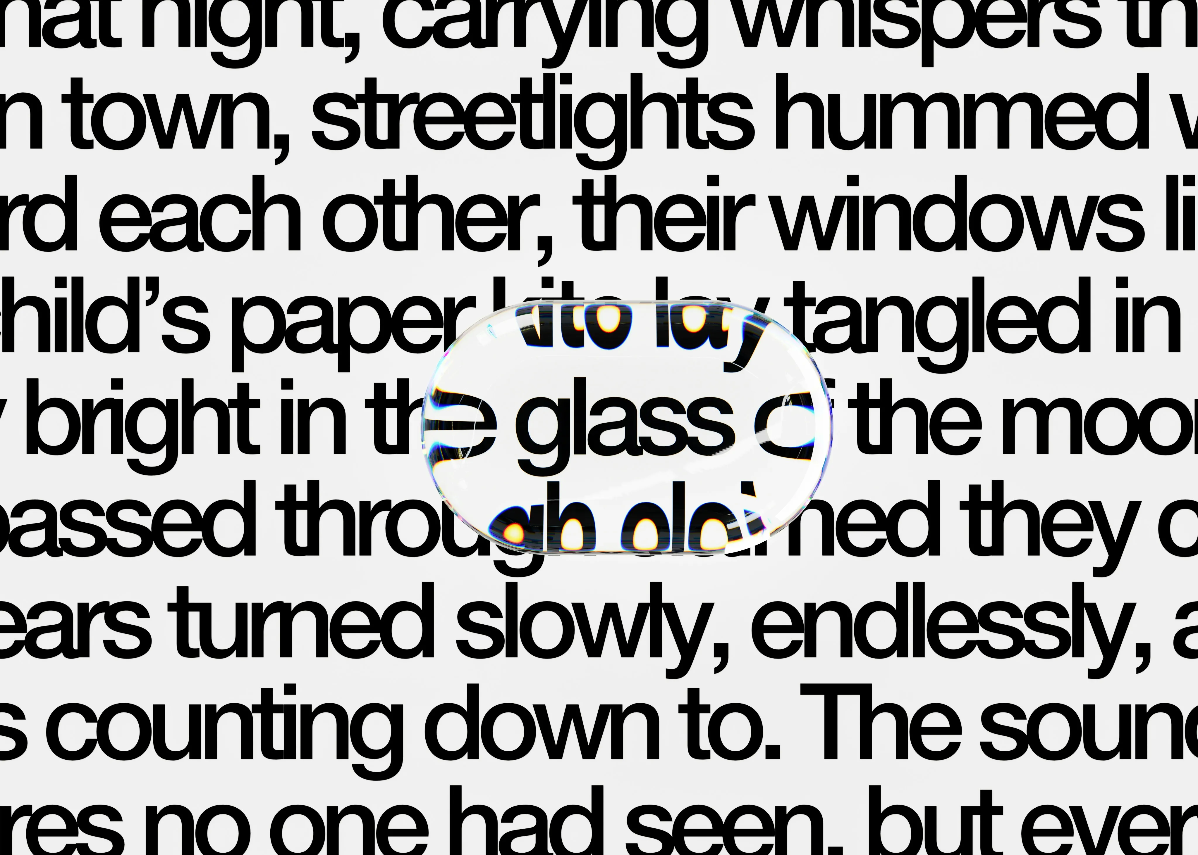 Intriguing Vision: Magnifying Glass Revealing Hidden Text Details
