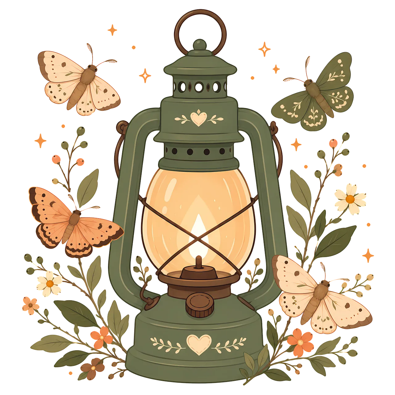 Enchanting Vintage Lantern: Whimsical Woodland Glow