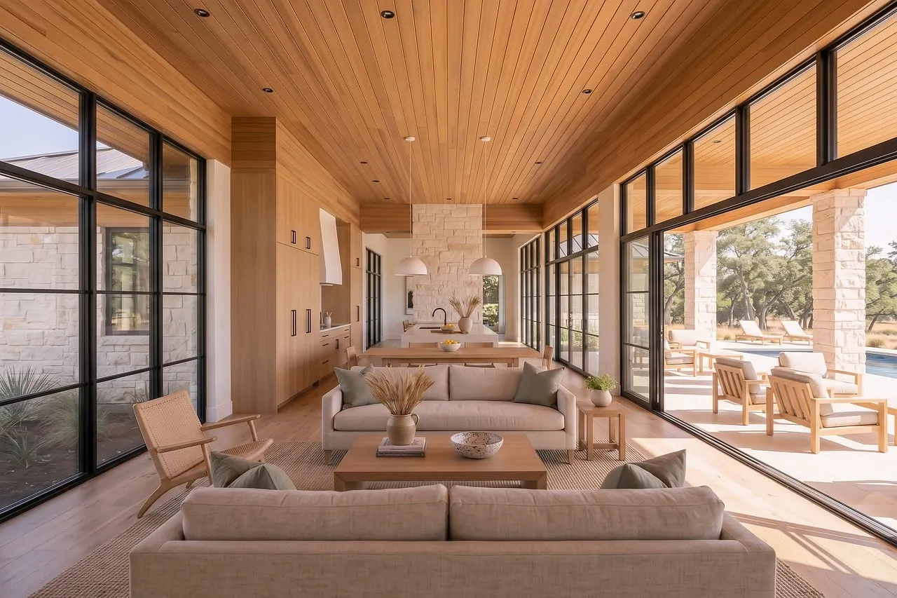 Stunning Open-Plan Luxury: Modern Living with Seamless Indoor-Outdoor Flow