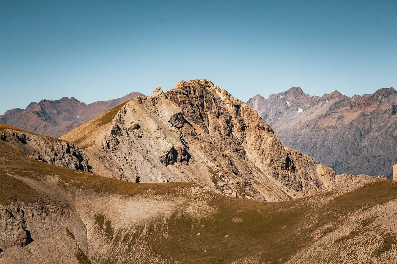 Majestic Alpine Vista: Summer Hiking Trail in the Alps