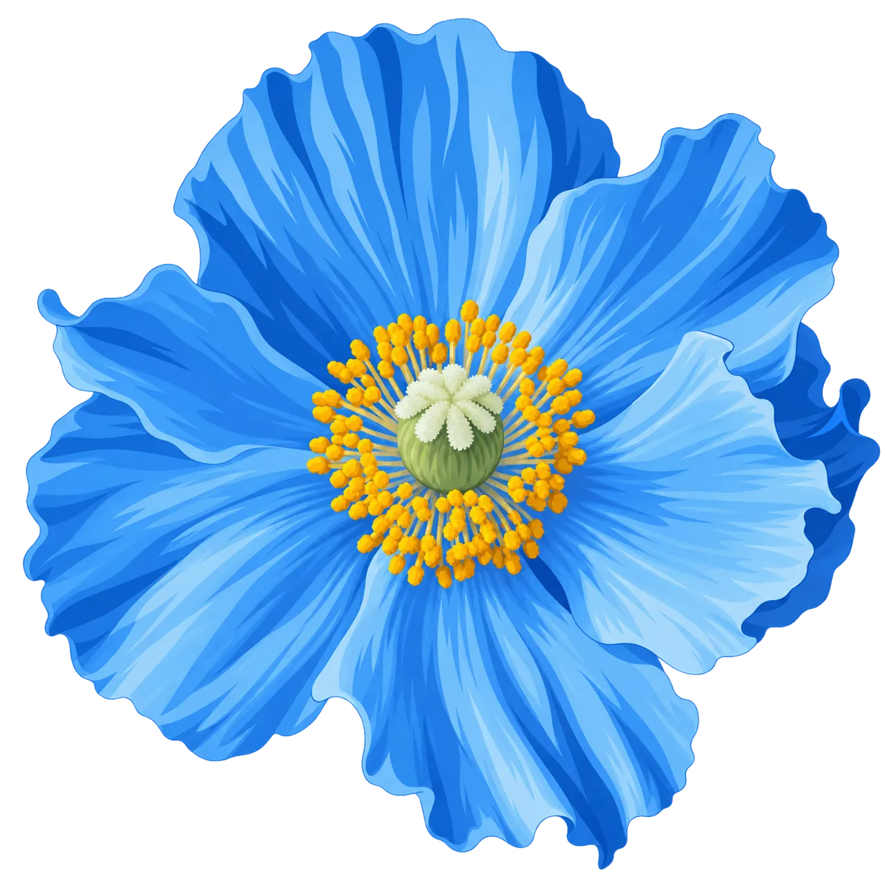 Vibrant Blue Himalayan Poppy: Exotic Beauty in Full Bloom