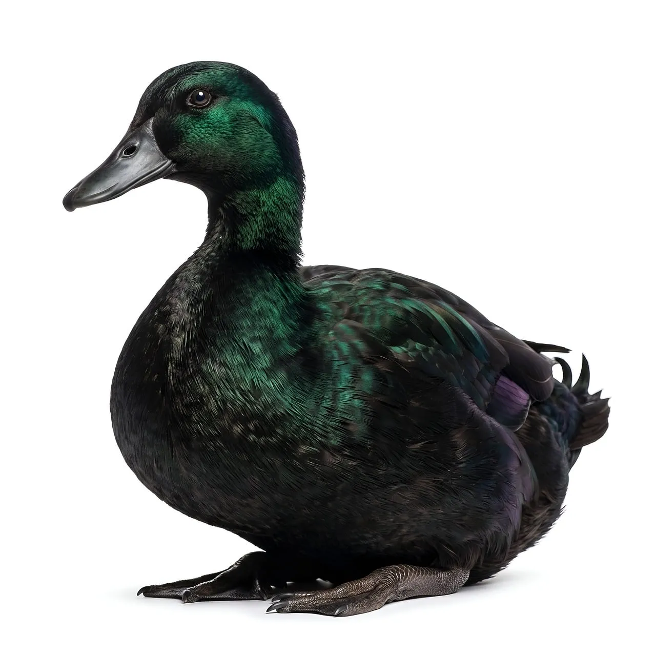 Stunning Iridescent Duck: A Close-Up of Nature's Beauty