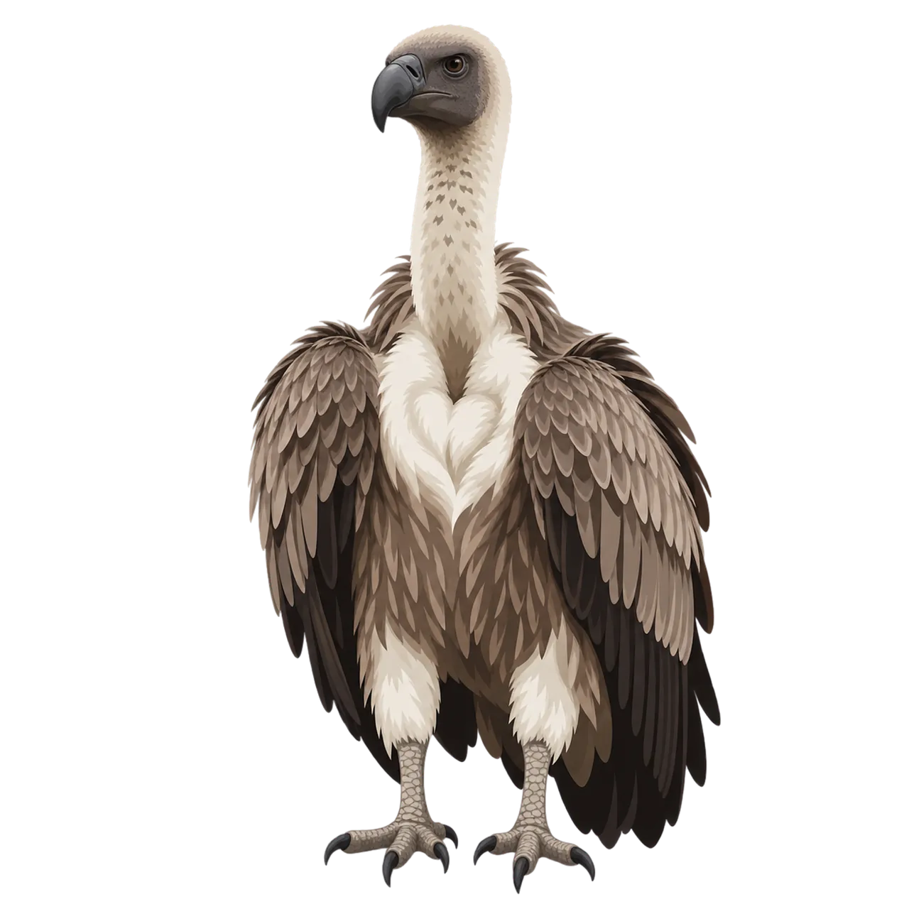 Majestic Griffon Vulture: A Striking Illustration of Nature's Scavenger