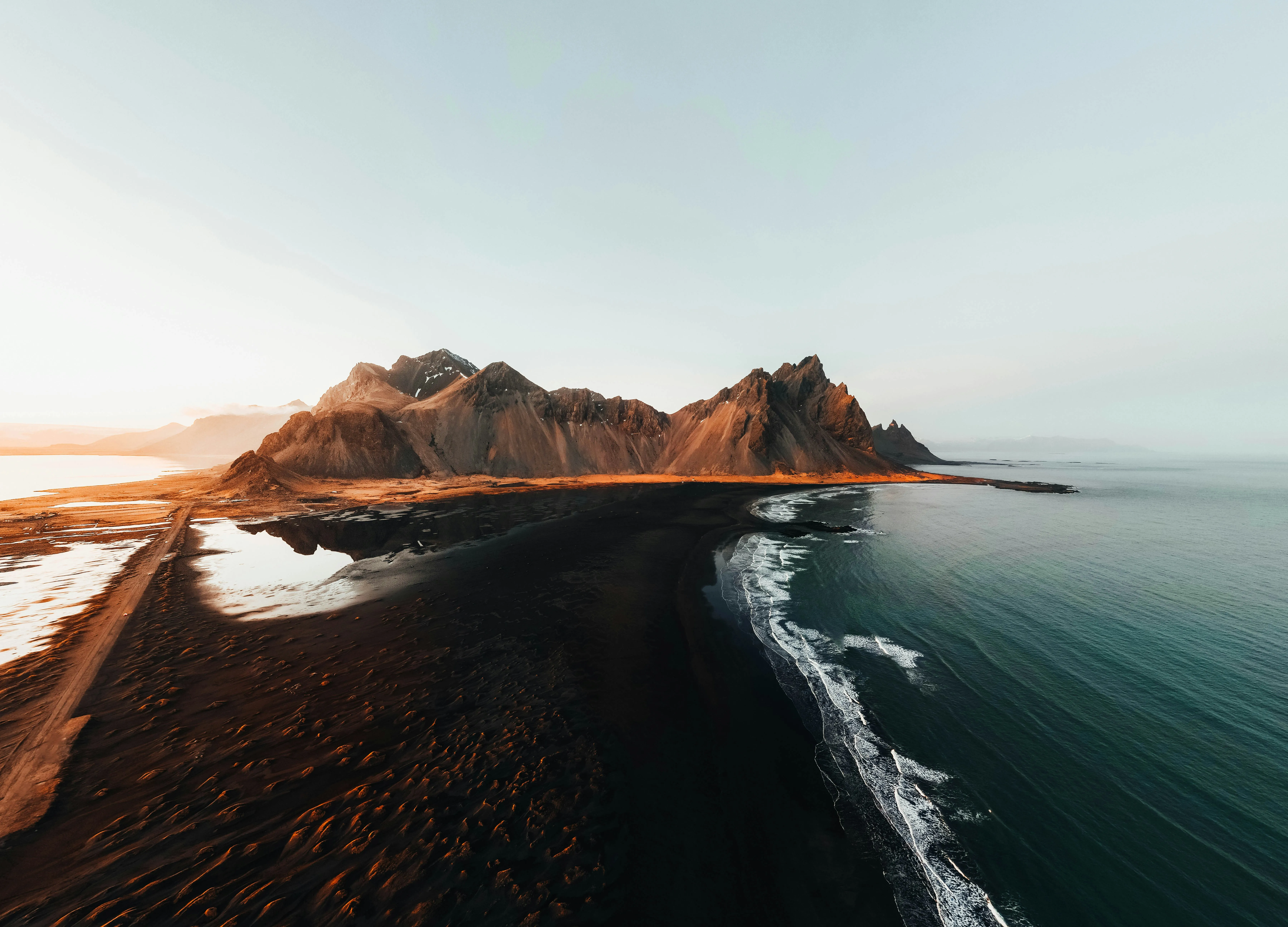Dramatic Vestrahorn: Iceland's Volcanic Black Sand Beach Landscape