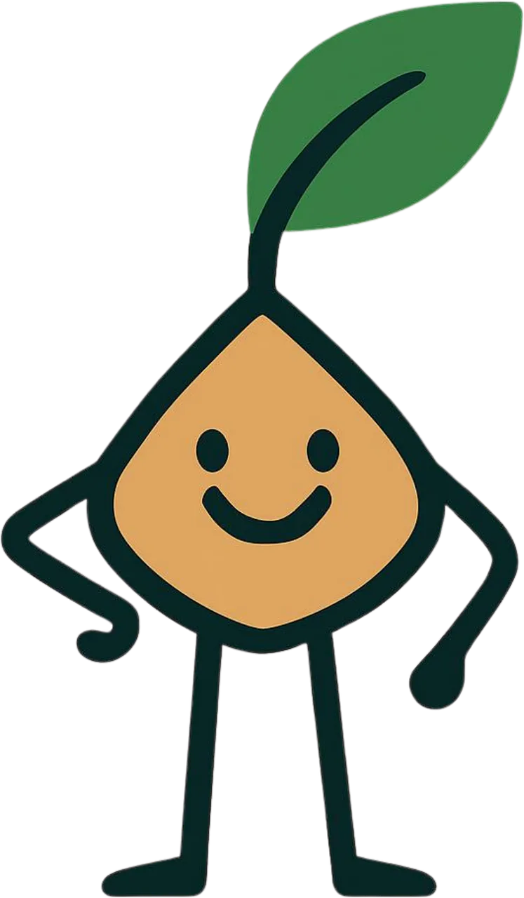 Optimistic Sprout Mascot: Symbol of Growth and New Beginnings