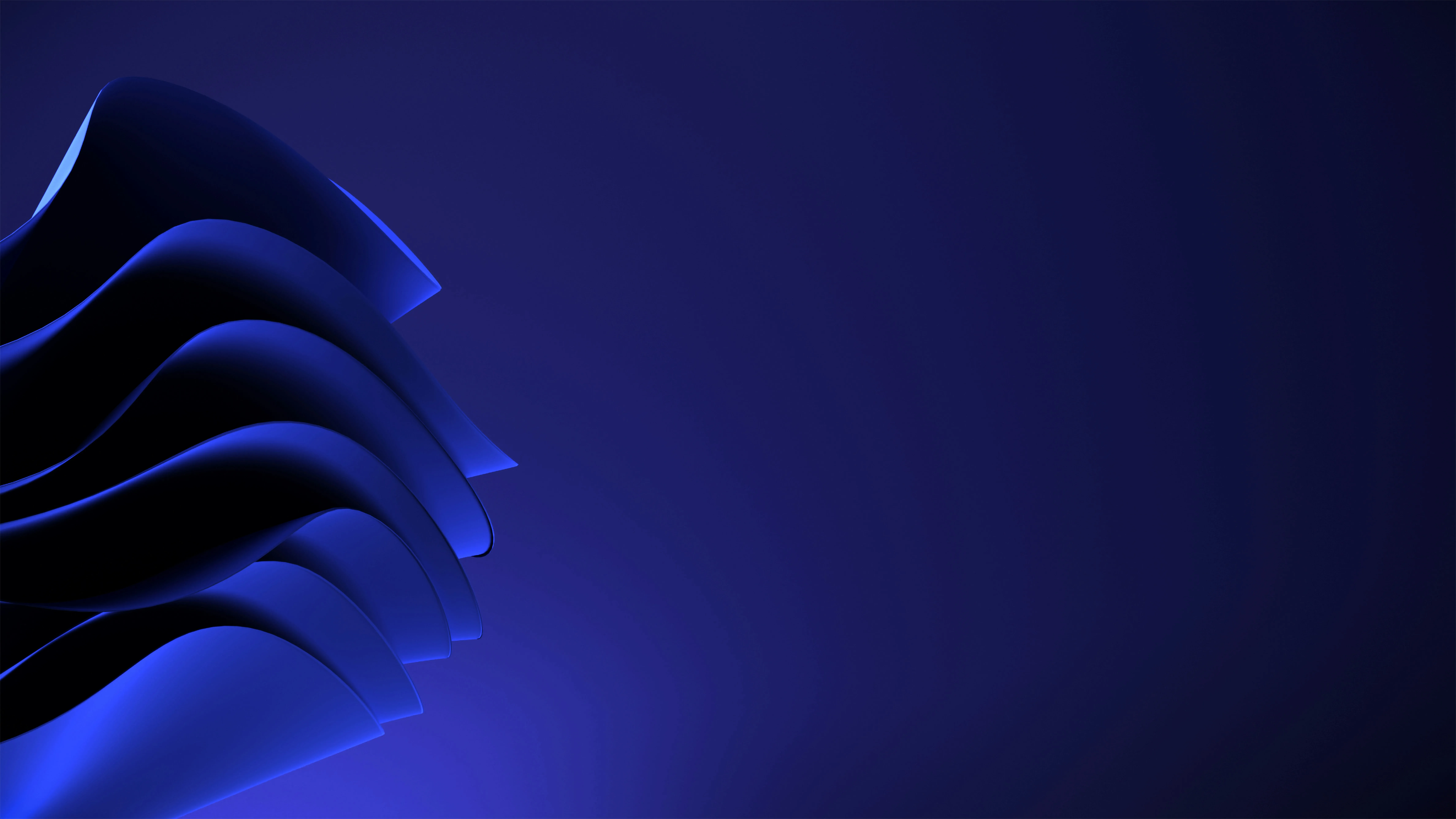 Stunning Blue Waves: Abstract 3D Render Design