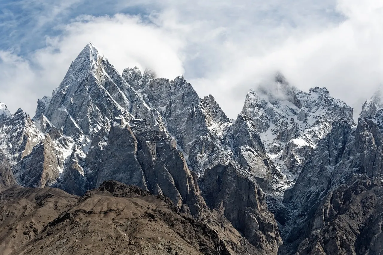 Majestic Karakoram Peaks: A Snow-Capped Adventure