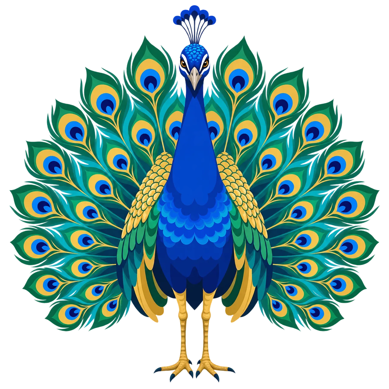 Majestic Peacock: A Symphony of Vibrant Plumage