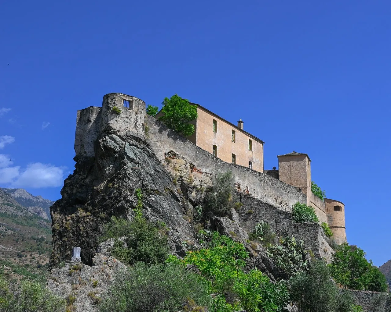 Majestic Corsican Citadel: A Timeless Fortress on Rocky Heights