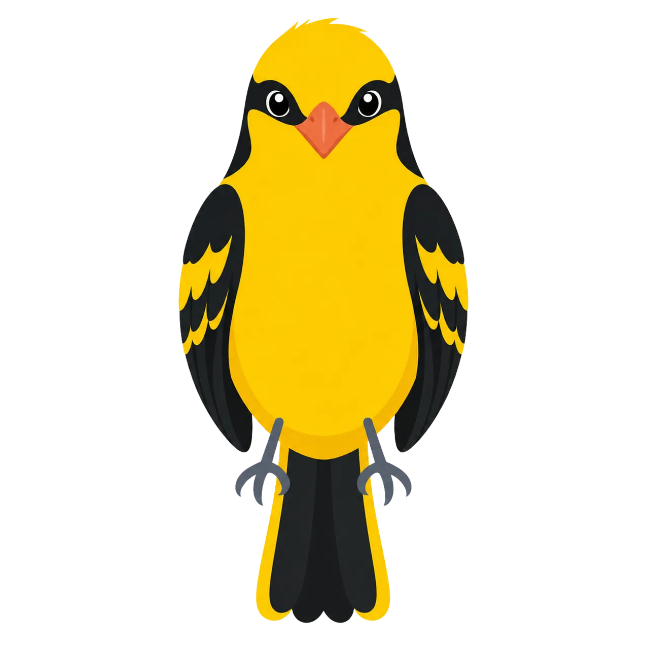 Vibrant Golden Oriole: Majestic Songbird Illustration