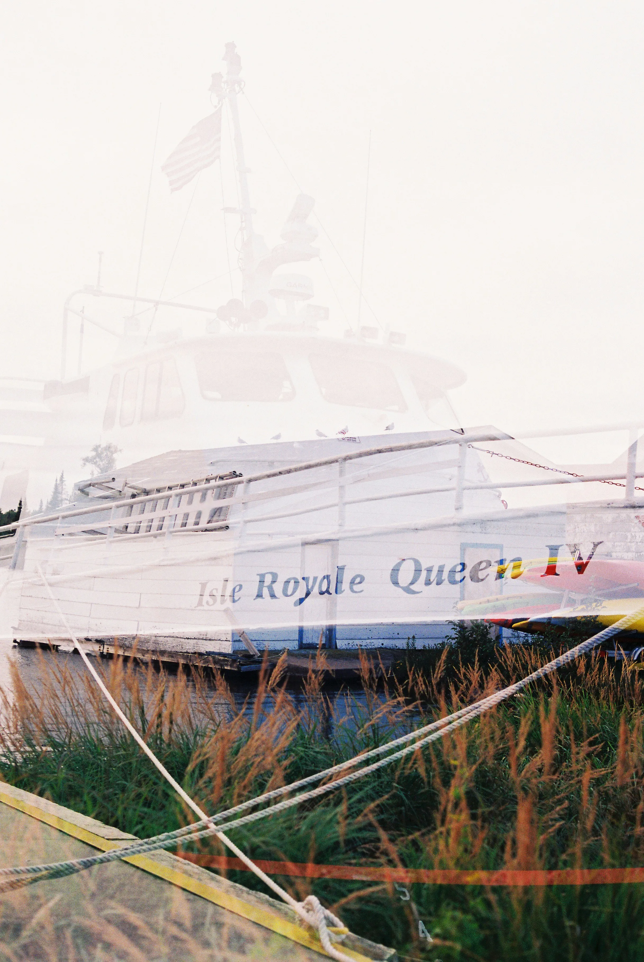Ghostly Reflection: Isle Royale Queen IV